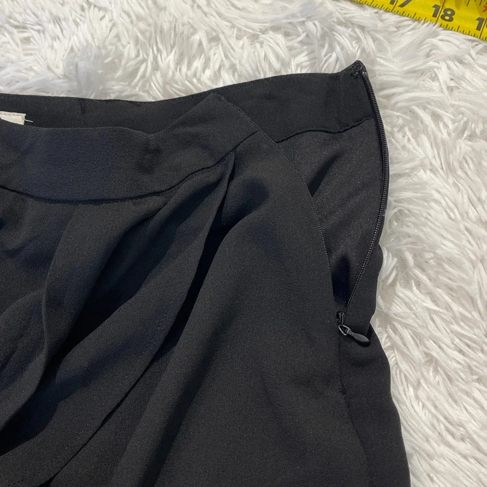 CATO RUFFLED ON FRONT Skirt BLACK SIZE 16 WOMENS